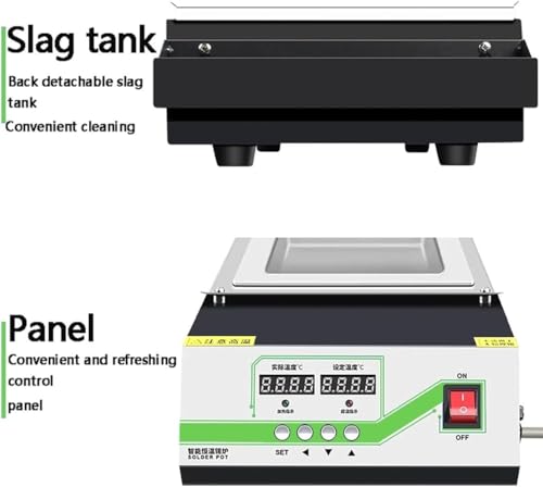 Máquina de soldadura digital con precisión de 0,1 °C y pantalla doble de 1500W 3