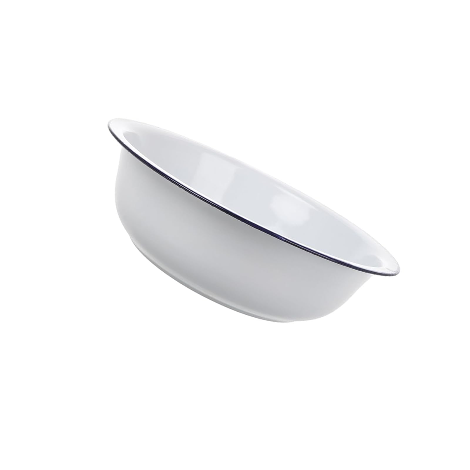Elnwnnkc Multipurpose Enameled Mixing Bowl Set Hygienic Surfaces Enamelware for Meal Preparation Kitchen Essential Enameled Mixing Bowl