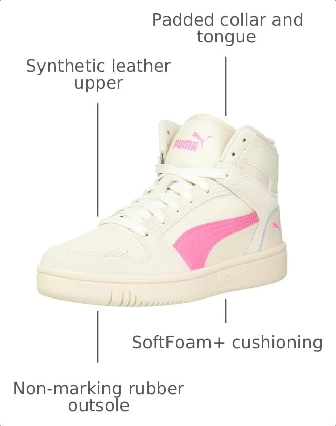 Image of PUMA Unisex-Child Rebound Layup Mid Shoes