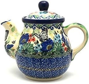 Polish Pottery Gooseneck Teapot - 20 oz. - Unikat Signature - U4600