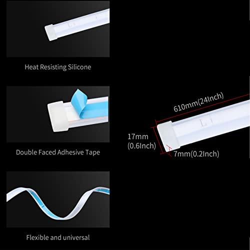 Car Led Strip Lights, Drl Led Headlight Strip Daytime Running Lights Dual Color White Turn Signal Yellow Lights Flexible Waterproof For Truck Suv(2Pcs 24 Inch) #TOP2