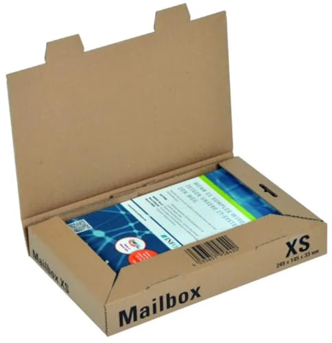 Petite Boîte Carton Emballage Colis | Lot de 15 Boîtes Postales | 245 x 145 x 33 mm | Carton Renforcé | Transport Expédition Petites Produits Sensibles |...