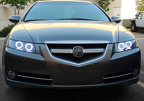 Ijdmtoy 7000K Xenon White Led Angel Eye Halo Rings Kit Compatible With 2007 2008 Acura Tl Or Tl Type-S (Retrofit Required) #TOP3