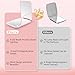 Kakuje Compact Mirror, 1X/3X Magnification LED Pocket Mirror with Nternal BIattery, Mini Mirror for Purse, Pocket,Travel and Present (Pink)