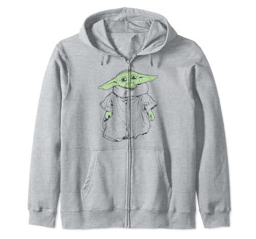 Veste Star Wars The Mandalorian The Child Zip Hoodie Gilet Capuche Enfant