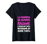 Photo Gallery donna la mamma ha sempre ragione tshirt regalo maglietta con collo a v Photo Gallery donna la mamma ha sempre ragione tshirt regalo maglietta con collo a v