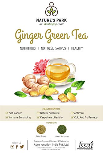Image of NATURE'S PARK Chamomile Green Tea And Ginger Tea Can (2x100) Gram Combo Pack Of 2