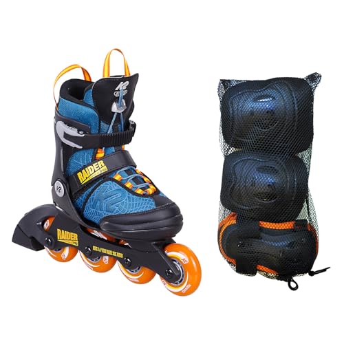 K2 Skates Raider PRO Pack - Jungen Inline Skates mit Pad Set — Blue -...