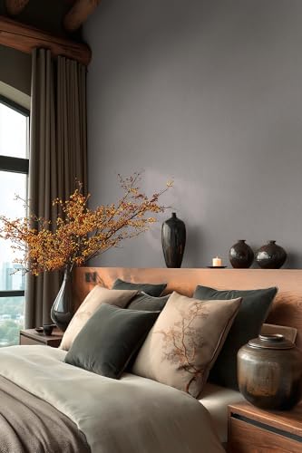 Papier peint intissé gris pour masquer les défauts du mur