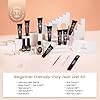 ROSALIND Gel Unghie Ricostruzione Kit Completo 8 Colore 10ml, Poligel Set con Base & Top Coat, Lampada UV e Strumenti per unghie, per Fai Da Te a Casa, Professionale Salone, Kit Unghie Gel Nail Art