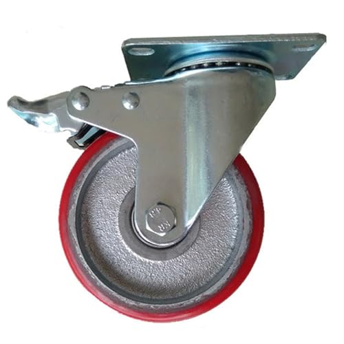 Roulette de 4 pouces avec roue en PU plate haute résistance pour manutention
