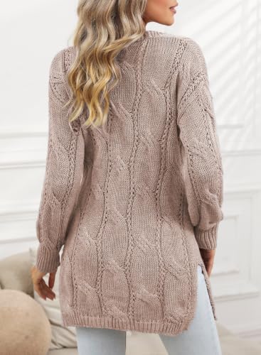 Image of Dokotoo Women Long Cardigan Open Front Knit Sweater 2026