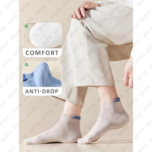 Image of VAIDUE Cotton Ankle Length Socks for Men & Women | Multi Color Casual Everyday Wear Breathable Soft Fabric Comfort Fit Hidden Socks | Pack of 7 Combo Durable Stylish Unisex Sports Office Gym Use