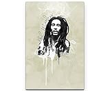 Paul Sinus Art Bob Marley 90x60cm Splash Art Wandbild auf 