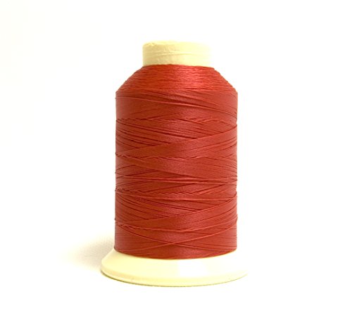 Hilo de poliéster Coats Bonded 4 oz. Bobinas Rojo (Bishop Red) - Tamaño DB-92 T-90 miniatura 1