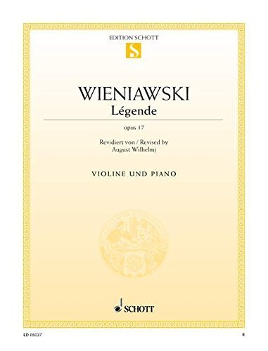 Legende Op17 Violin And Piano by Henryk Wieniawski (1984-10-01)      Paperback