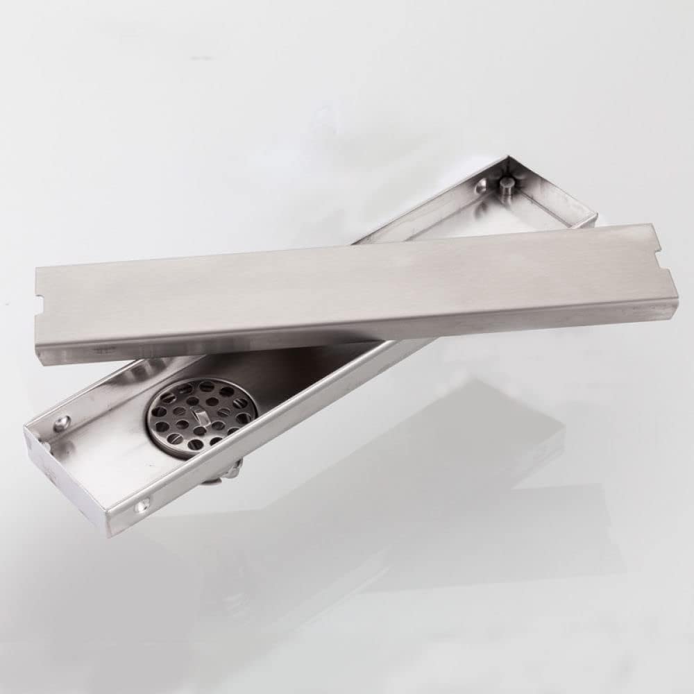 Desagüe de Suelo Plato de Ducha bajo canaleta desagüe Acero Inoxidable antiolor,Plata,600mm