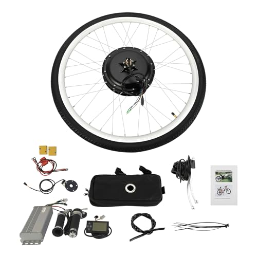 jiumxliu 28 Zoll Ebike Umbausatz 48V 1000W Elektrofahrrad Umbausatz Heckmotor Elektrofahrrad Conversion mit LCD Display, DIY E-Bike Bausatz