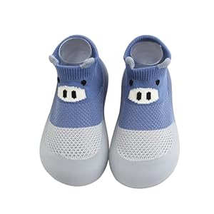 HOWELL Baby Toddler Sock Shoes Infant First Walking Shoes Indoor Anti-Slip Slippers for Baby Girls Boys