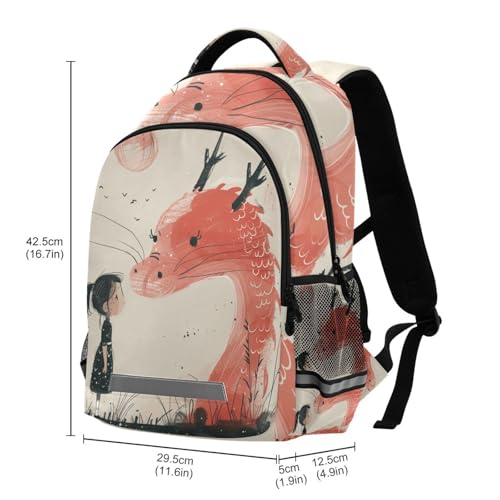 KLL Minimalist Ink Painting Designed backpack clips for kids with chest clip book bags for 10-12 year old mochilas para ni?a3