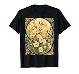 Primeln Februar Geburtstag Blumen Jugendstil T-Shirt