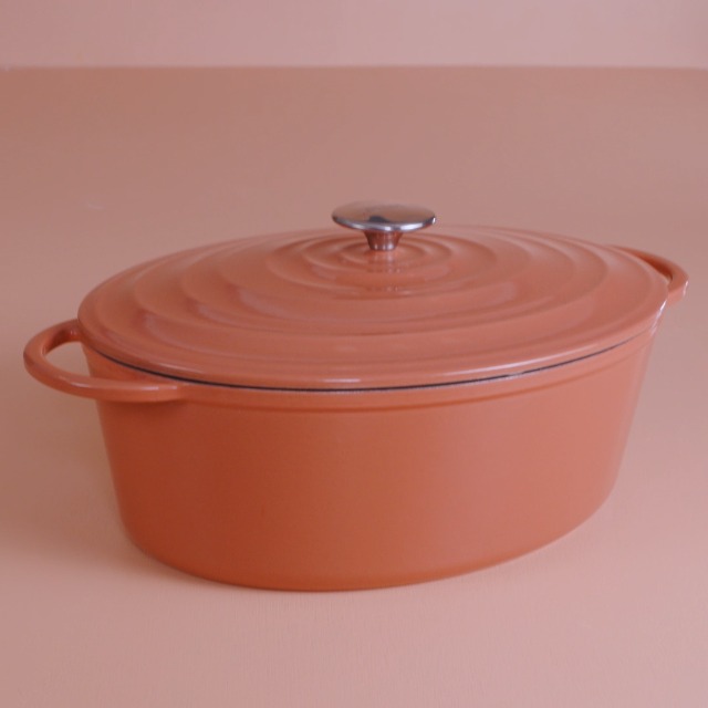 Tefal LOV Oval Roasting Dish 34 Cm - Reclaimed Cast Iron, Oven Safe, Works On Induction Hobs, Beige - View #9