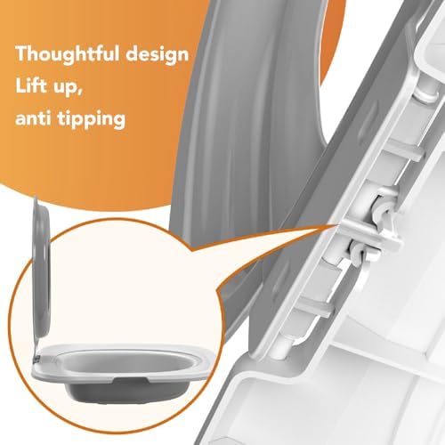 Upgraded Cat Toilet Trainer Kit, Universal Reusable Cat Potty Toilet Training Kit, Removable Cat Toilet Training Kit, Toilet Litter Box Trainer for Home Pet Care (Gray)