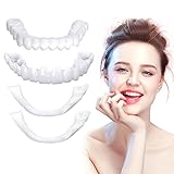 Fake Teeth, 2 PCS Veneers Teeth for Women and Men, Dental Veneers for Temporary Tooth Repair Upper a