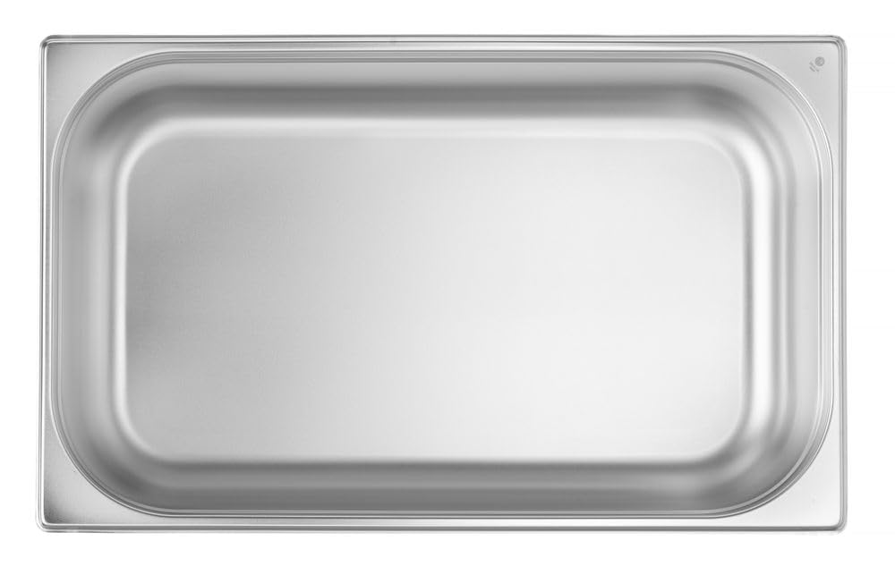 HENDI Contenitore Gastronorm GN 1/1, Budget Line, resistenza termica -40 °C a 250 °C, per forno e bagnomaria, 28L, 530x325x(H) 200mm, acciaio inox