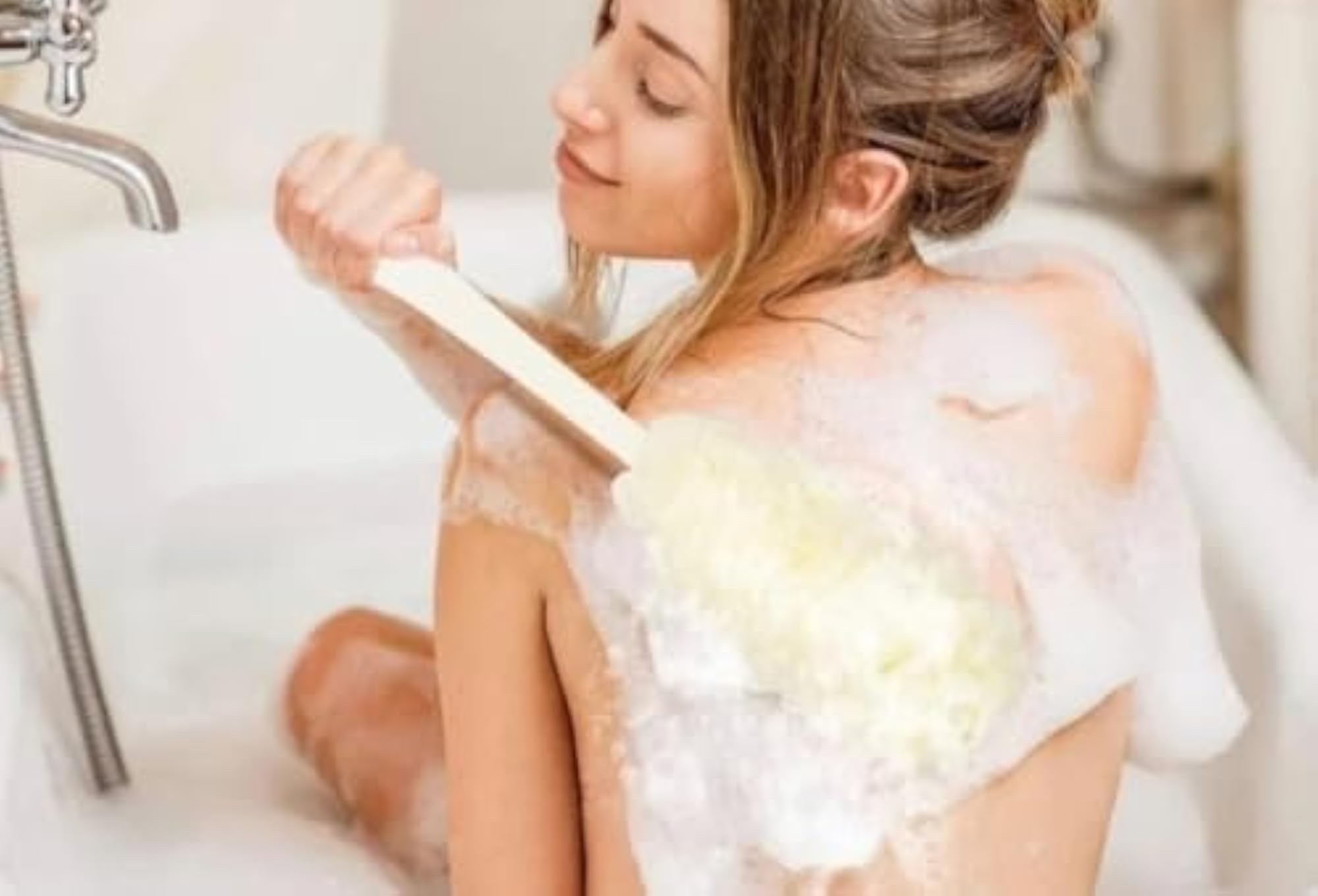 Luxury Bathing Loofah Pack of 2, Purple