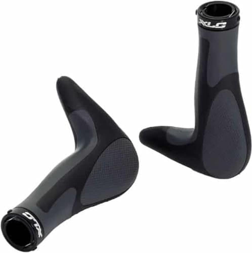 XLC Unisex – uchwyty Hitch GR-G16, czarne, szare, rozmiar uniwersalny
