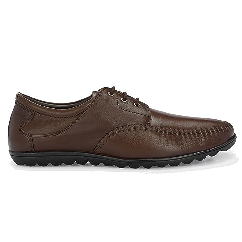 Image of Blue Leather by Centrino Genuine Leather Men Formal Shoe | Cushioned Insole | Stylish lace up | Durable & Leather Crafted | Elegant Premium Leather | Perfect Office Wear & Formal Dress for Men (3921)