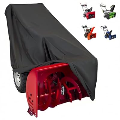 Zen Shi Fu Snow Blower Cover - 600D Polyester Waterproof Heavy Duty Windproof Outdoor Covers, Universal Fit for Toro, Honda, Ryobi, Ariens, Troy Bilt, Snow Joe (600D Heavy Duty, 1)