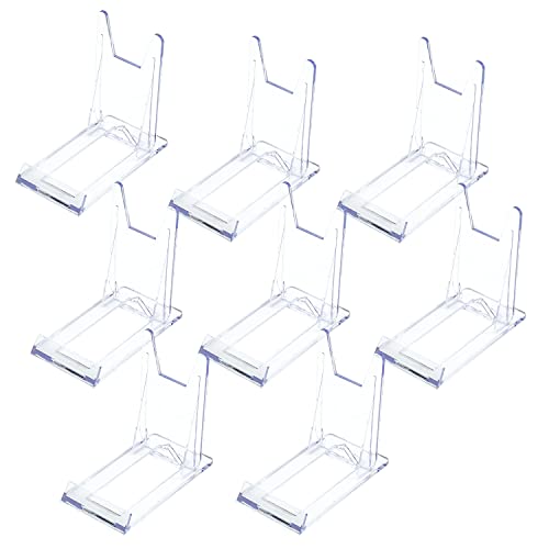 MABAHON Tellerhalter Acryl Telleraufsteller 6*11.2*10.5cm Acryl Kunststoff Transparent Teller aufsteller für Platten,Fotodisplays Elektronische Produkte (8 Stück) Cover