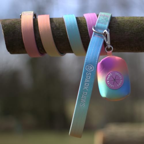 Spark Paws Premium Hundeleine und Kotbeutel-Set, robuster Haken aus Legierung für stark ziehende Rassen, bequem, langlebig und sicher - Pastel Icing