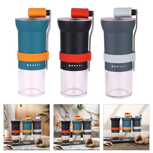 Molinillo de café manual multiusos portátil con molino cerámico ajustable para casa 3