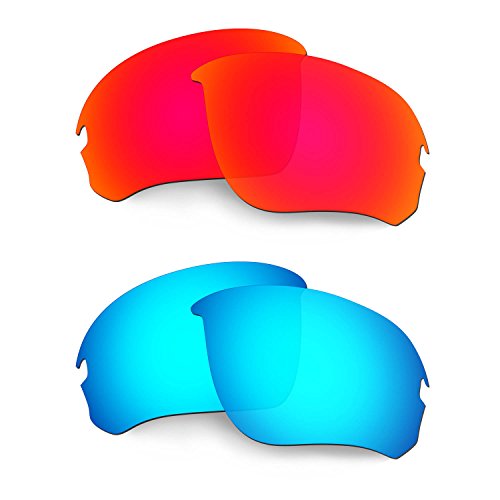 Lentille Oakley Flak Draft pour cyclisme et sport de plein air rouge bleu