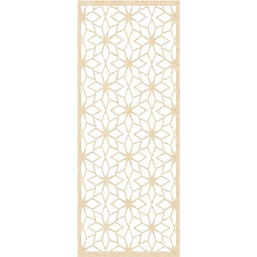 Image of Lake Decorative Pierced Fretwork Wood Wall Panels, 27 3 /8 inchW x 69 3 /8 inchH x 3 /8 inchT, Birch