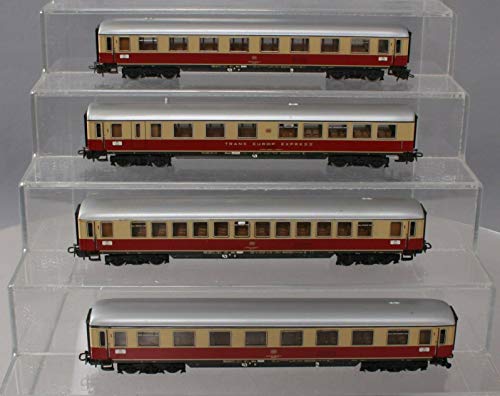 MARKLIN HO DB Vintage TIN-Metal TEE Express (4) Coachs Set - (2) 4085+4086+4088 with Original Boxes