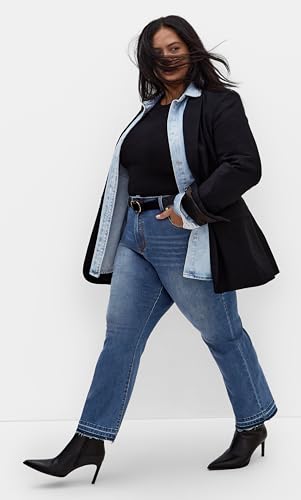 City Chic Women's Plus Size Jean - Paloma Kick Flare3