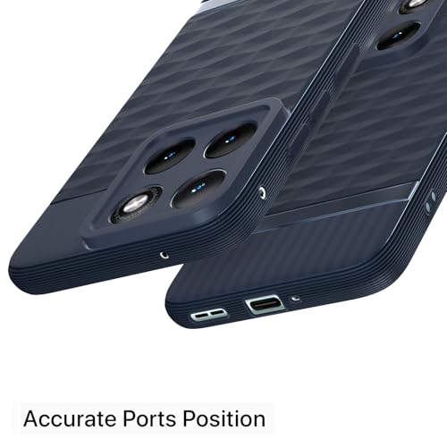 Image of Outlouders Back Cover for Motorola Moto Edge 70 Fusion 5G | Full Camera Protection | TPU Soft Flexible Shockproof Bumper Case (Blue)