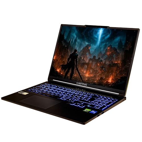 Captiva Notebook Highend Gaming I95-158 | Intel Core i7 14650HX | 64GB DDR5 RAM | GeForce RTX 5070 8GB | 2 TB SSD | 16 Zoll WQXGA 180Hz | Windows 11 Pro