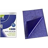 Bismark 128909 Papier Calco A4 X 10H Bleu Papier Carbone