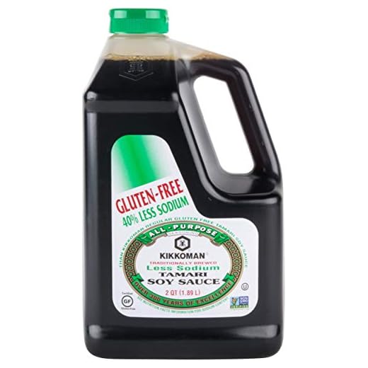 Kikkoman Less Sodium Gluten Free Tamari Soy Sauce .5 Gallon Container