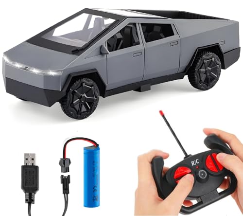 SUPER TOY 1:14 Scale Cyber Truck Remote Control Car All-Terrain High Speed Racing Cybertruck RC Car 2.4GHz with Rechargeable Battery for Boys 5 7 Years Birthday Gifts