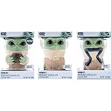 Disney Star Wars Mandalorian Grogu Collectible Mugs with Hot Chocolate Mix, Goblet and Cocoa Gift Set of 3
