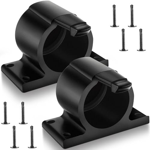 Tellegloww 2 Pcs 7-Way Round Trailer Plug Holder Harness Plug Protector 7 Pin Trailer Cover Holder for Towing