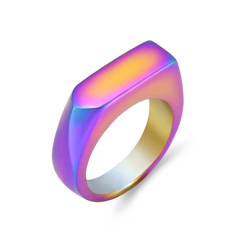 Crematie as in glas.nl Dames ring met as - Gedenkring van rvs rosé - Maat 54