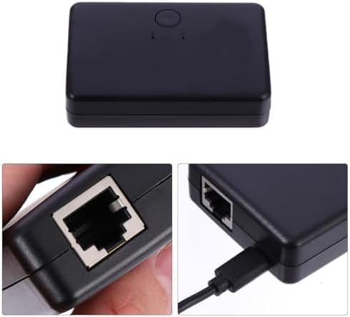 Angoily Rj45 2-Port Network Hub Easy Setup and Physical Isolation, Abs Material, Compact Design for Business Travel and Networking Applications - 5