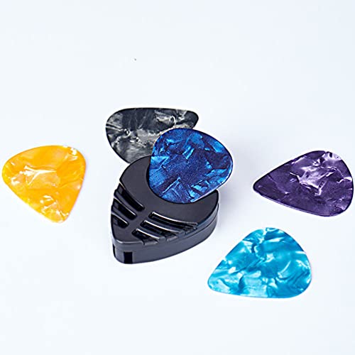 ARTIBETTER 50Pcs Palhetas Titular Caixas de Plástico Auto- Adesivo Saco de Guitarra Picaretas Plectr